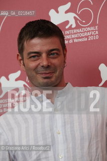 67th Venice International Film Festival - Venice September 5, 2010 - Photocall of the film 20 sigarette -  The director Aureliano Amadei