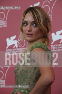 67th Venice International Film Festival - Venice September 5, 2010 - Photocall of the film 20 sigarette -  The actress Carolina Crescentini