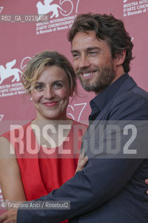 67th Venice International Film Festival - Venice September 5, 2010 - Photocall of the film Come un Soffio - The director Michela Cescon, Alessio Boni actor.