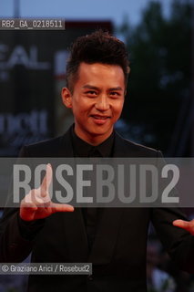 67th Venice International Film Festival - Venice September 5, 2010 - Red Carpet of the film Di Renjie Zhi Tongtian Diguo (Detective Dee and the Mystery of the Phantom Flame) - The actor Deng Chao
