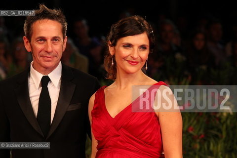 67th Venice International Film Festival - Venice September 5, 2010 - Red Carpet of the film Post Mortem - The actors Alfredo Castro and Antonia Zegers