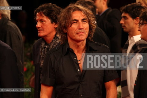 67th Venice International Film Festival - Venice September 5, 2010 - Red Carpet of the film Niente Paura, Come Siamo Come Eravamo e le Canzoni di Luciano Ligabue - Luciano Ligabue singer
