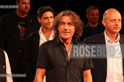 67th Venice International Film Festival - Venice September 5, 2010 - Red Carpet of the film Niente Paura, Come Siamo Come Eravamo e le Canzoni di Luciano Ligabue - Luciano Ligabue singer