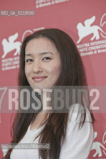 67th Venice International Film Festival - Venice September 5, 2010 - Photocall of the film Le Fossè (The Ditch) - The actress Tian Xiaou