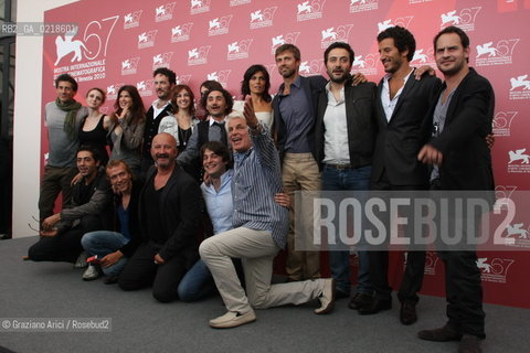 67th Venice International Film Festival - Venice September 5, 2010 - Photocall of the film Vallanzasca - Gli Angeli Del Male - The director Michele Placido, actors Kim Rossi Stuart, Filippo Timi, Valeria Solarino, Paz Vega, Moritz Bleibtreu, Francesco Scianna