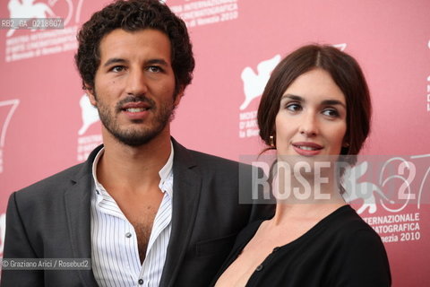 67th Venice International Film Festival - Venice September 5, 2010 - Photocall of the film Vallanzasca - Gli Angeli Del Male - The actors Paz Vega and Francesco Scianna