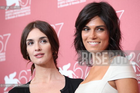 67th Venice International Film Festival - Venice September 5, 2010 - Photocall of the film Vallanzasca - Gli Angeli Del Male - The actresses Valeria Solarino (right) and Paz Vega