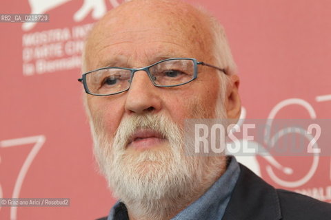 67th Venice International Film Festival - Venice September 7, 2010 - Photocall of the film Prezit Svuj Zivot (Surviving Life) - The director Jan Svankmajer.