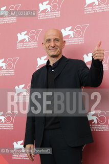67th Venice International Film Festival - Venice September 7, 2010 - Photocall of the film Into Paradise - The actor Peppe Servillo.