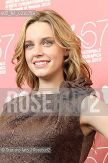 67th Venice International Film Festival - Venice September 7, 2010 - Photocall of the film Balada Triste De Trompeta - The actress Carolina Bang