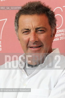 67th Venice International Film Festival - Venice September 7, 2010 - Photocall of the film Noi Credevamo - The actor Luca Barbareschi.