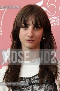 67th Venice International Film Festival - Venice September 7, 2010 - Photocall of the film Noi Credevamo - The actress Francesca Inaudi