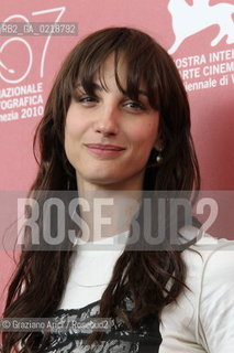 67th Venice International Film Festival - Venice September 7, 2010 - Photocall of the film Noi Credevamo - The actress Francesca Inaudi