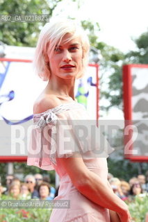 67th Venice International Film Festival - Venice September 7, 2010 - Red Carpet Film Promises Written in Water - Delfine Bafort, model