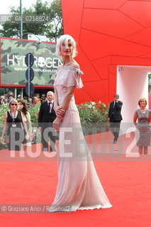 67th Venice International Film Festival - Venice September 7, 2010 - Red Carpet Film Promises Written in Water - Delfine Bafort, model