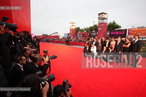 67th Venice International Film Festival - Venice September 7, 2010 - Red Carpet of the film Noi Credevamo - The cast