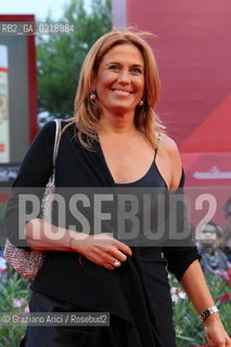 67th Venice International Film Festival - Venice September 7, 2010 - Red Carpet of the film Noi Credevamo - Monica Maggioni, journalist and director