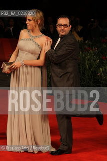 67th Venice International Film Festival - Venice September 7, 2010 - Red Carpet of the film Balada Triste De Trompeta - Actress Carolina Bang, actor Carlos Areces