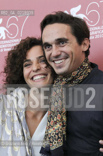 67th Venice International Film Festival - Venice September 8, 2010 - Photocall of the film Sorelle Mai - Actors Pier Giorgio Bellocchio and Valentina Bardi