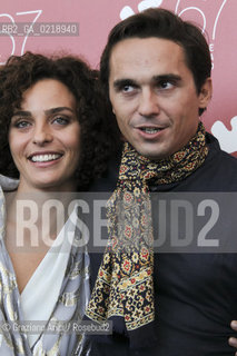 67th Venice International Film Festival - Venice September 8, 2010 - Photocall of the film Sorelle Mai - Actors Pier Giorgio Bellocchio and Valentina Bardi