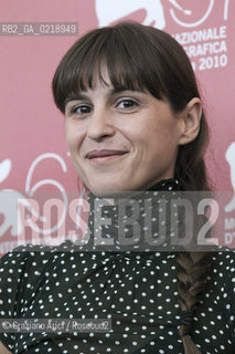 67th Venice International Film Festival - Venice September 8, 2010 - Photocall of the film Attenberg - Actress Evangelina Randou