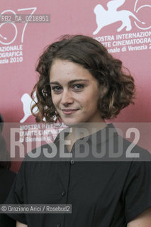 67th Venice International Film Festival - Venice September 8, 2010 - Photocall of the film Attenberg - Actress Ariane Labed