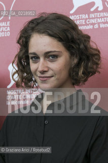 67th Venice International Film Festival - Venice September 8, 2010 - Photocall of the film Attenberg - Actress Ariane Labed