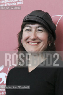 67th Venice International Film Festival - Venice September 8, 2010 - Photocall of the film Attenberg - The director Athina Rachel Tsangari