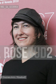 67th Venice International Film Festival - Venice September 8, 2010 - Photocall of the film Attenberg - The director Athina Rachel Tsangari