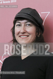 67th Venice International Film Festival - Venice September 8, 2010 - Photocall of the film Attenberg - The director Athina Rachel Tsangari