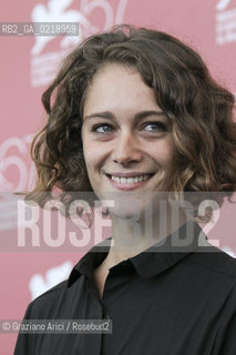67th Venice International Film Festival - Venice September 8, 2010 - Photocall of the film Attenberg - Actress Ariane Labed