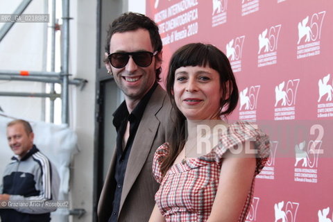 67th Venice International Film Festival - Venice September 8, 2010 - Photocall of the film All Inclusive 3D - The directors Nadia Ranocchi and David Zamagni
