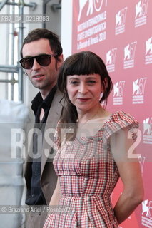 67th Venice International Film Festival - Venice September 8, 2010 - Photocall of the film All Inclusive 3D - The directors Nadia Ranocchi and David Zamagni