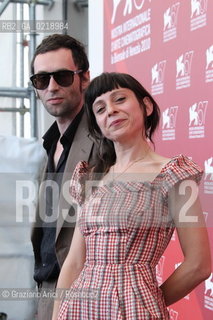 67th Venice International Film Festival - Venice September 8, 2010 - Photocall of the film All Inclusive 3D - The directors Nadia Ranocchi and David Zamagni