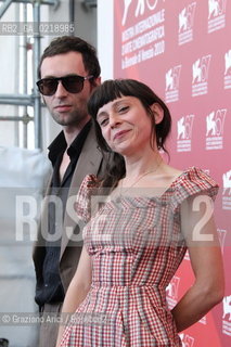 67th Venice International Film Festival - Venice September 8, 2010 - Photocall of the film All Inclusive 3D - The directors Nadia Ranocchi and David Zamagni
