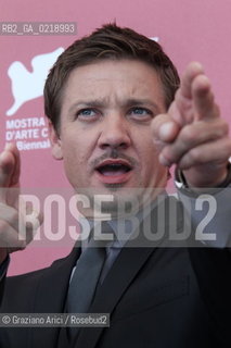 67th Venice International Film Festival - Venice September 8, 2010 - Photocall of the film The Town - Actor Jeremy Renner