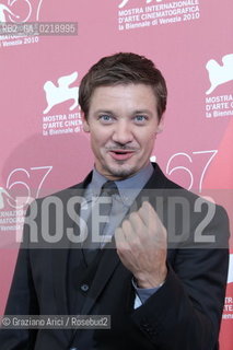 67th Venice International Film Festival - Venice September 8, 2010 - Photocall of the film The Town - Actor Jeremy Renner