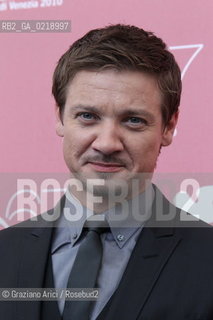 67th Venice International Film Festival - Venice September 8, 2010 - Photocall of the film The Town - Actor Jeremy Renner