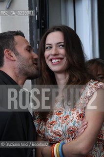 67th Venice International Film Festival - Venice September 8, 2010 - Photocall of the film The Town - The director Ben Affleck with actress Rebecca Hall