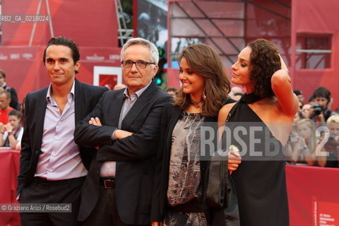 67th Venice International Film Festival - Venice September 8, 2010 - Red Carpet of the film Sorelle Mai - Left to right: Actor Pier Giorgio Bellocchio, director Marco Bellocchio, actress Elena Belloccchio, actress Valentina Bardi