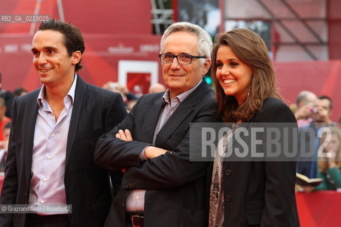 67th Venice International Film Festival - Venice September 8, 2010 - Red Carpet of the film Sorelle Mai - Left to right: Actor Pier Giorgio Bellocchio, director Marco Bellocchio, actress Elena Belloccchio