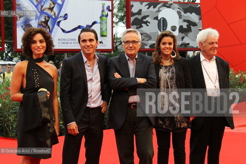 67th Venice International Film Festival - Venice September 8, 2010 - Red Carpet of the film Sorelle Mai - The director Marco Bellocchio with the cast