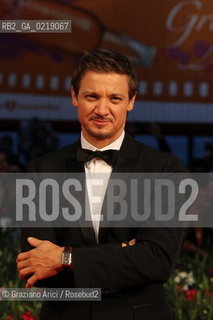 67th Venice International Film Festival - Venice September 8, 2010 - Red Carpet of the film The Town - Actor Jeremy Renner