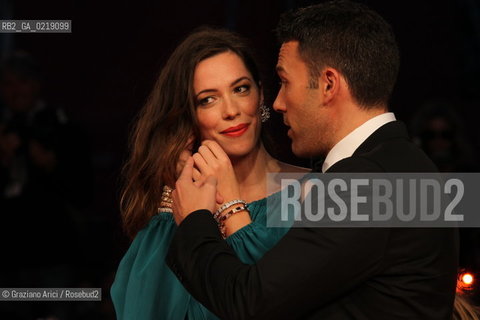 67th Venice International Film Festival - Venice September 8, 2010 - Red Carpet of the film The Town - The director Ben Affleck with the actress Rebecca Hall