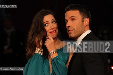 67th Venice International Film Festival - Venice September 8, 2010 - Red Carpet of the film The Town - The director Ben Affleck with the actress Rebecca Hall