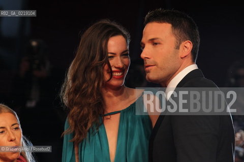 67th Venice International Film Festival - Venice September 8, 2010 - Red Carpet of the film The Town - The director Ben Affleck with the actress Rebecca Hall