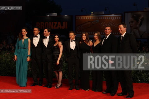 67th Venice International Film Festival - Venice September 8, 2010 - Red Carpet of the film The Town - The director Ben Affleck with the cast