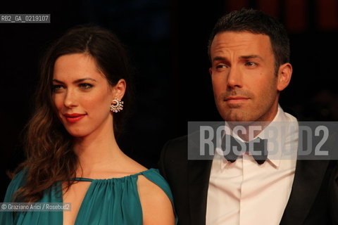 67th Venice International Film Festival - Venice September 8, 2010 - Red Carpet of the film The Town - (L-R) Actress Rebecca Hall, director Ben Affleck