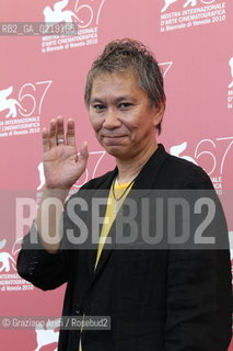 67th Venice International Film Festival - Venice September 9, 2010 - Photocall of the film Jusan-Nin No Shikaku (13 assassins) - The director Takashi Miike