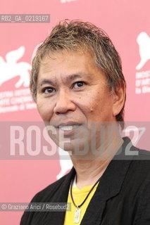 67th Venice International Film Festival - Venice September 9, 2010 - Photocall of the film Jusan-Nin No Shikaku (13 assassins) - The director Takashi Miike